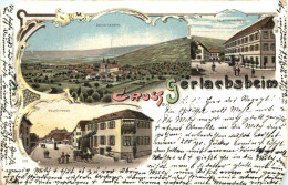 Gruss Aus Gerlachsheim - Litho - Otros & Sin Clasificación