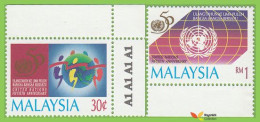 Voyo MALAYSIA 1995 Mi#573-574 ** MINT 50th Anniversary Of United Nations - Malaysia (1964-...)