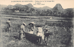 China - GUIYANG (Kouiyan) - Rice Cultivation - Rice Threshing - Publ. Missions-Etrangères De Paris 24 - Chine