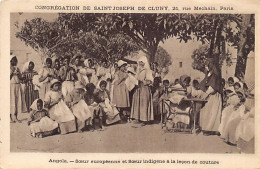 Angola - European Sister And Native Sister At Sewing Lesson - Publ. Congregation St. Joseph Of Cluny  - Angola