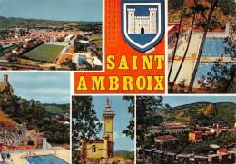 Saint Ambroix Piscine Stade Blason - Saint-Ambroix