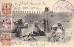 Maroc - OUDJDA - Une Groupe De Fumeurs D'Opium Ou Plutôt Haschich, à L'intérieur D'un Fondouk - Ed. Boumendil  - Other & Unclassified