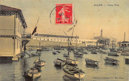 Algérie - ALGER - Vieux Port - Ed. Artistique L. R. Carte Toilée Couleur - Algerien