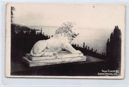 Ukraine - ALUPKA - Medici Lion In Vorontsov Palace - REAL PHOTO - One Horizontal Fold - Publ. Coop-Photo  - Ukraine