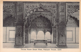 India - DELHI - Throne Room Diwan Khas, Peacock Throne - Publ. Lal Chand & Sons  - Inde