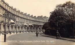 England - LONDON - Royal Crescent, Holland Park - REAL PHOTO - Autres & Non Classés