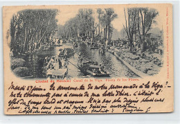 Ciudad De México - Canal De La Viga - Fiesta De Las Flores - Año 1899 - Ed. Ruhland Y Ahlschier  - Mexico