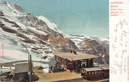 EIGERGLETSCHER (BE) Jungfraubahn - Station Eigergletscher Und Jungfrau - Verlag Louis Glaser  - Andere & Zonder Classificatie