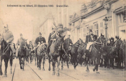 BRUXELLES - Avènement Du Roi Albert, 23 Décembre 1909 - Grand Etat-Major - Feste, Eventi