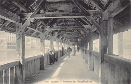 LUZERN - Inneres Der Kapellbrücke - Verlag Wehrli 1808 - Luzern