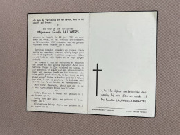 LAUWERS Guido °HASSELT 1933 +UKKEL 1957 - KERKHOFS - Todesanzeige