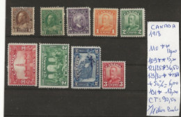 TIMBRES DU CANADA NEUF **MNH/* 1918 Nr VOIR SUR PAPIER AVEC TIMBRES COTE 90.50  € - Nuevos