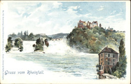 10543747 Neuhausen Rheinfall Laufen Rheinfall Kuenstlerkarte * Schaffhausen - Andere & Zonder Classificatie