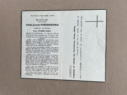 VERANNEMAN Adela Joanna °DENDERMONDE 1895 +DENDERMONDE 1956 - HENST - DE DONDER - SCHELFOUT - Obituary Notices