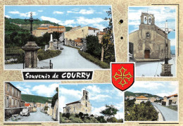 Courry Souvenir Blason Monument Aux Morts Canton Saint Ambroix - Autres & Non Classés