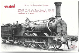 TRAIN - LES LOCOMOTIVES Illustrées - OUEST N° 636 - Treni