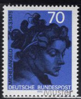 GERMANY(1975) Head By Michelangelo. MUSTER (specimen) Overprint. Scott No 1161. - Andere & Zonder Classificatie