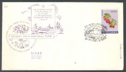 .Yugoslavia, 1961-06-22, Croatia, Sisak, WWII Anniversary, Special Cover & Postmark I - Otros & Sin Clasificación