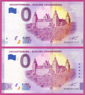 0-Euro XENE 01 2020 ASCHAFFENBURG - SCHLOSS JOHANNISBURG Set NORMAL+ANNIVERSARY - Private Proofs / Unofficial