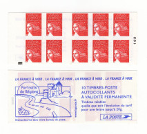 Carnet Luquet  "France à Voir" YT 3419-C10a Avec Carré Noir Sur N° 100. Rare, Voir Le Scan. Cote YT : 63 €. - Modernes : 1959-...