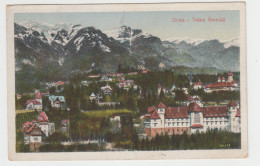 Romania - Prahova Sinaia - Vedere Generala Hotel Caraiman Mountain Resort Station De Montagne 1923 Timisoara Stamp - Rumania