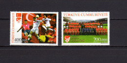 Turkey 2002 Football Soccer World Cup Set Of 2 MNH - 2002 – Südkorea / Japan