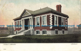 R624959 Public Library. 4384. Lindsay. Canadian Souvenir Post Card. Warwick Bros - Monde