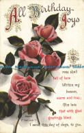 R625743 All Birthday Joys. Queenly Rose Shall Tell Of Love. Rose. Lyon. Valentin - Monde