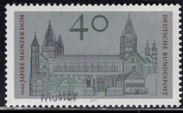 GERMANY(1975) Mainz Cathedral. MUSTER (specimen) Overprint. Scott No 1168. - Otros & Sin Clasificación