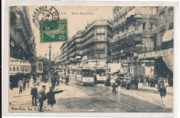 Cachet Convoyeur La Méditerranée à Lyon C En 1917 Sur Carte De Marseille (13) - Poste Ferroviaire