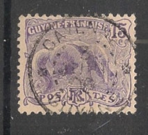 GUYANE - 1904-07 - N°YT. 54 - Fourmilier 15c Violet - Oblitéré / Used - Gebruikt