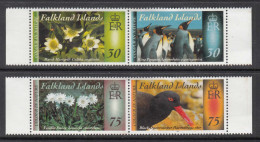 2014 Falkland Islands Colour In Nature Flora & Fauna Penguins Birds Complete Set Of 2 Pairs MNH - Falklandinseln