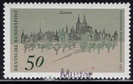 GERMANY(1975) Xanten. MUSTER (specimen) Overprint. Scott No 1199. - Autres & Non Classés