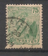 GUYANE - 1904-07 - N°YT. 62 - Laveur D'or 75c Vert - Oblitéré / Used - Gebraucht