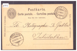 WENGNERALP SCHEIDEGG - GANZSACHE - ENTIER POSTAL - TB - Other & Unclassified