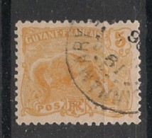 GUYANE - 1922-26 - N°YT. 75 - Fourmilier 5c Orange - Oblitéré / Used - Oblitérés