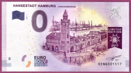 0-Euro XENG 01 2017 HANSESTADT HAMBURG - LANDUNGSBRÜCKEN S-11 XOX - Private Proofs / Unofficial