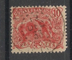 GUYANE - 1922-26 - N°YT. 77 - Fourmilier 10c Vermillon - Oblitéré / Used - Oblitérés