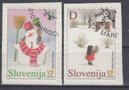 SLOVENIA 413-414,used,hinged - Natale