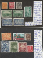 TIMBRES DU CANADA NEUF **MNH/* / 1897/1984 Nr VOIR SUR PAPIER AVEC TIMBRES COTE 150.30  € - Unused Stamps