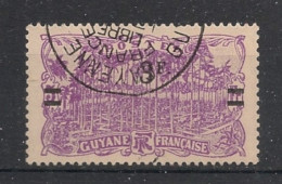 GUYANE - 1924-27 - N°YT. 105 - Cayenne 3f Sur 5f Violet - Oblitéré / Used - Oblitérés