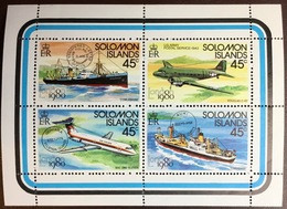 Solomon Islands 1980 London ‘80 Ships Aircraft Minisheet MNH - Islas Salomón (1978-...)