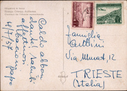 Airmail Postcard From Tirana To Trieste 1957 - Albanië