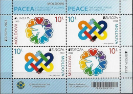 MOLDOVA /MOLDAVIA /MOLDAWIEN - EUROPA-CEPT 2023 -"PEACE -THE HIGHEST VALUE Of HUMANITY".- SOUVENIR SHEET MINT - 2023