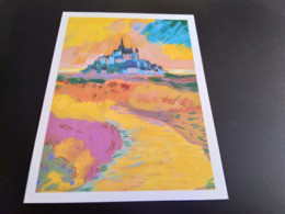 Carte Postale. Peinture De Jean Duquoc.Le Mont St-Michel.             (Bt Carton) - Pintura & Cuadros