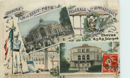 10* TROYES  Fete Federale Gymnastique 1908    RL21,1158 - Troyes