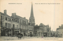 86* MIREBEAU  Place Du Marche – Eglise   RL32,0069 - Mirebeau