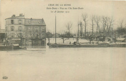 93* ST DENIS  Crue 1910 – Vue Sur Ile St Denis       RL32,0698 - Saint Denis