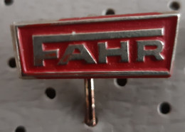 FAHR Tractor  Agriculture Machinery And Equipment Pin - Markennamen