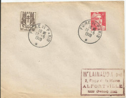 SOLDES - 1948 - N° 670 Et 721 Sur Lettre : FOIRE DE PARIS  12/05/1948 - Gedenkstempel